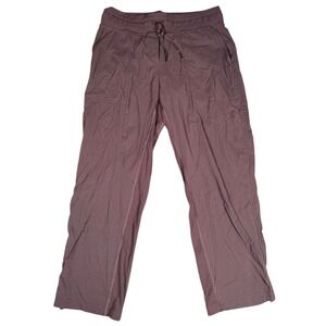 Lululemon Align Ribbed Wide Leg Crop Pants Brown Size 8